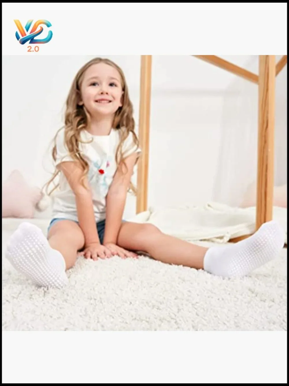 Baby Non Slip Grip Ankle Socks with Non Skid Soles for Infants Toddlers Kids